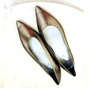 Silver MIA Pointed Toe Flats